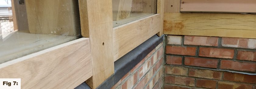 Glazing green oak frames