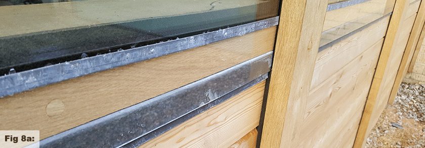 Glazing green oak frames